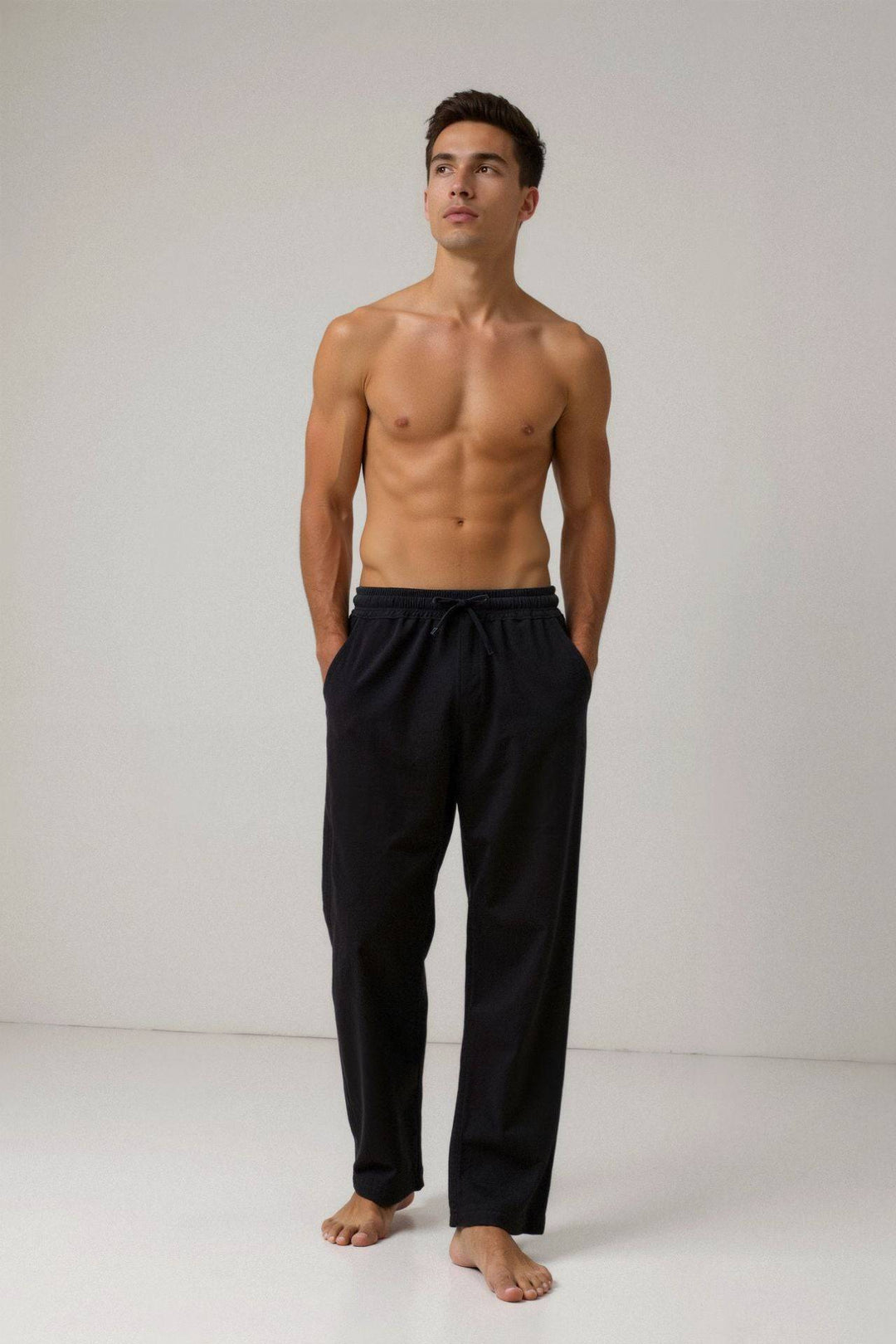 Emma & Rose Manhattan Nash™ drawstring pants in soft fabric, featuring a relaxed fit and adjustable waistband, shown in the image.