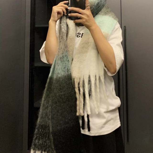 Warm Plaid Scarf