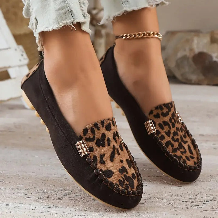 Comfortable Women's Slippers with Wild Leopard Print EB EB