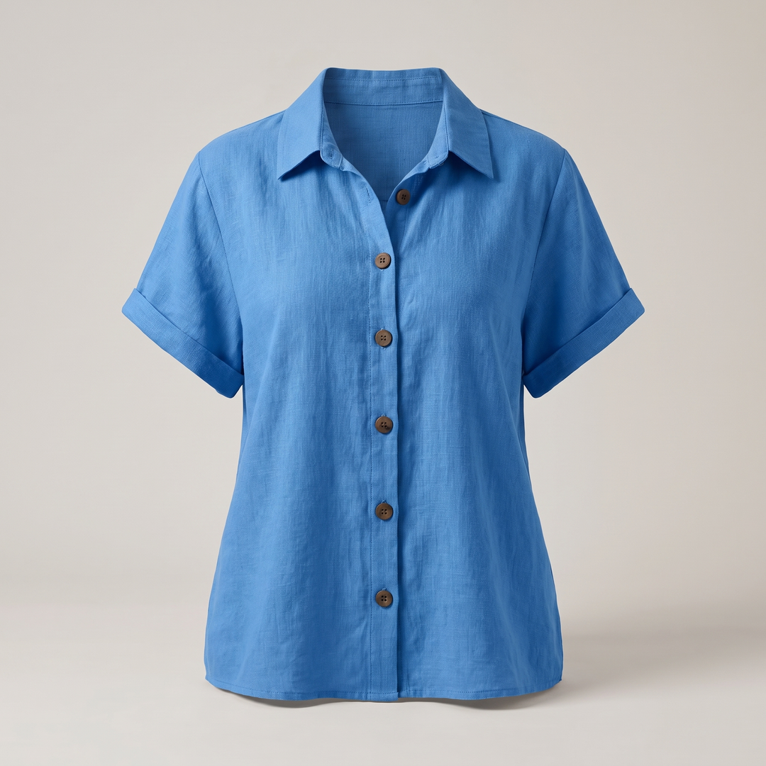 Luna | Classic and Versatile Women's Blouse with Short Sleeves