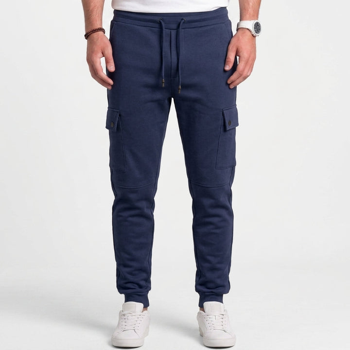 Stretch Cropped Jogger Trousers For Men