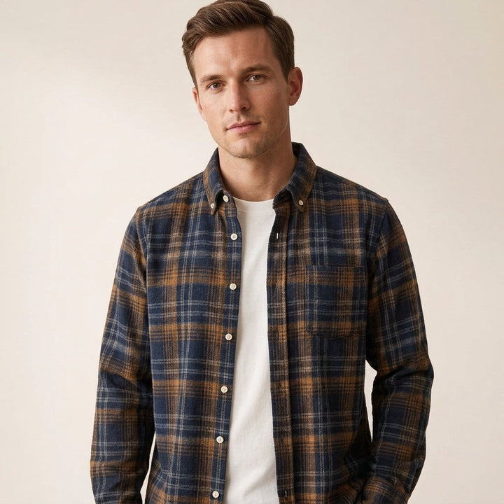 Plaid Flannel Shirt for Men