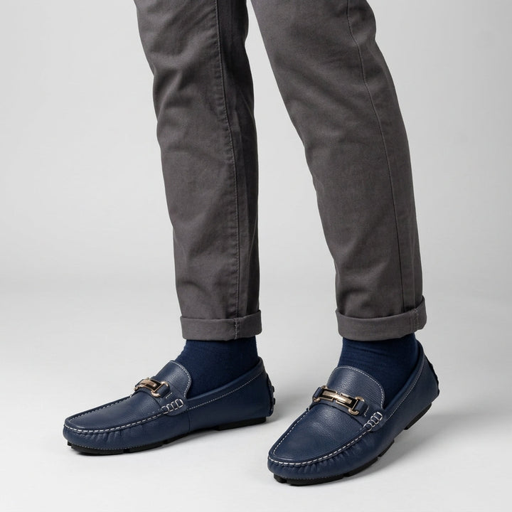Harrington Oxford | Pebbled Slip On Loafers For Men
