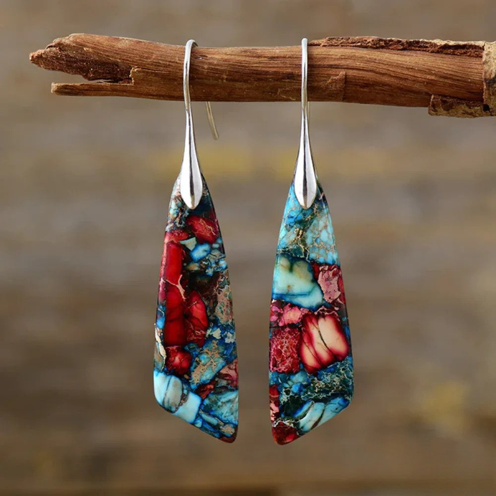 Retro™  |  Colourful Stone Earrings