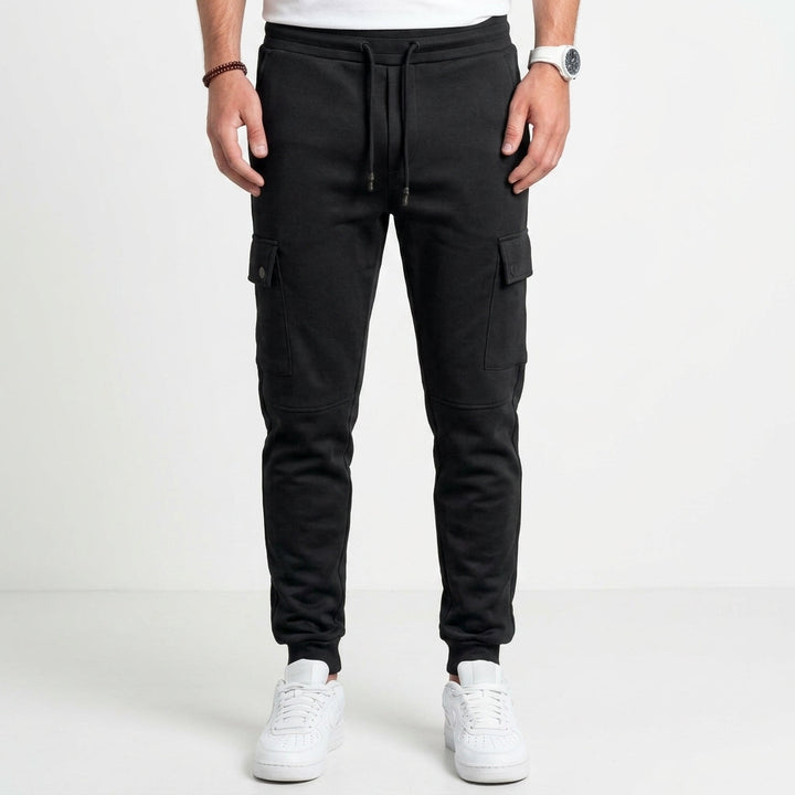 Stretch Cropped Jogger Trousers For Men