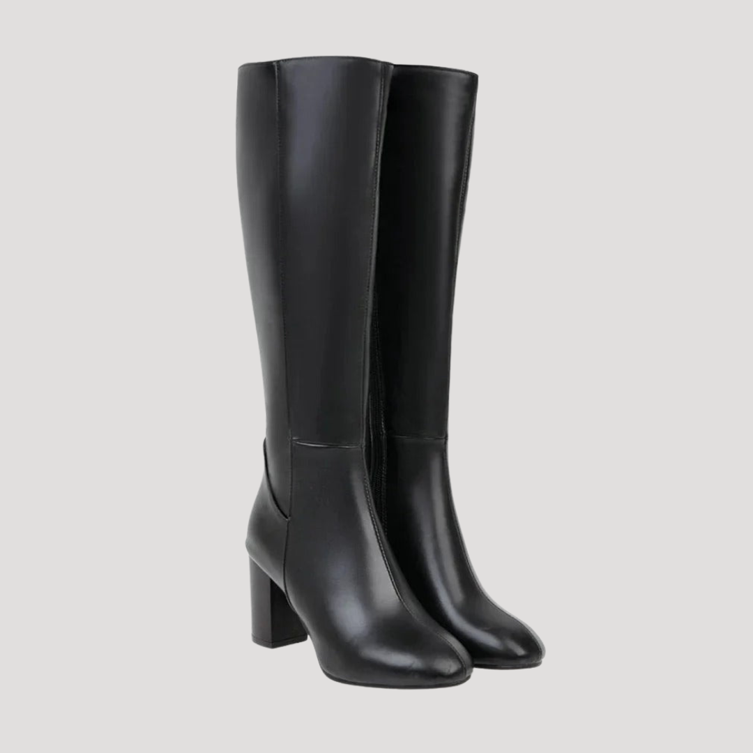 High Heeled Women's Boots with Square Heel