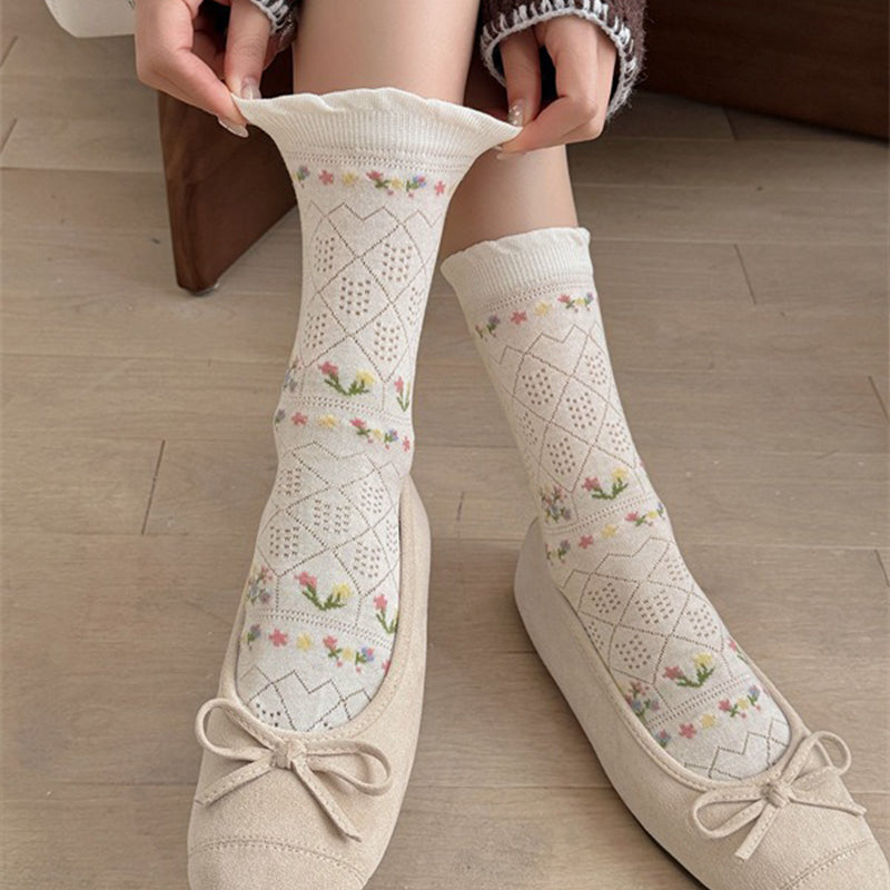 Casual Floral Socks
