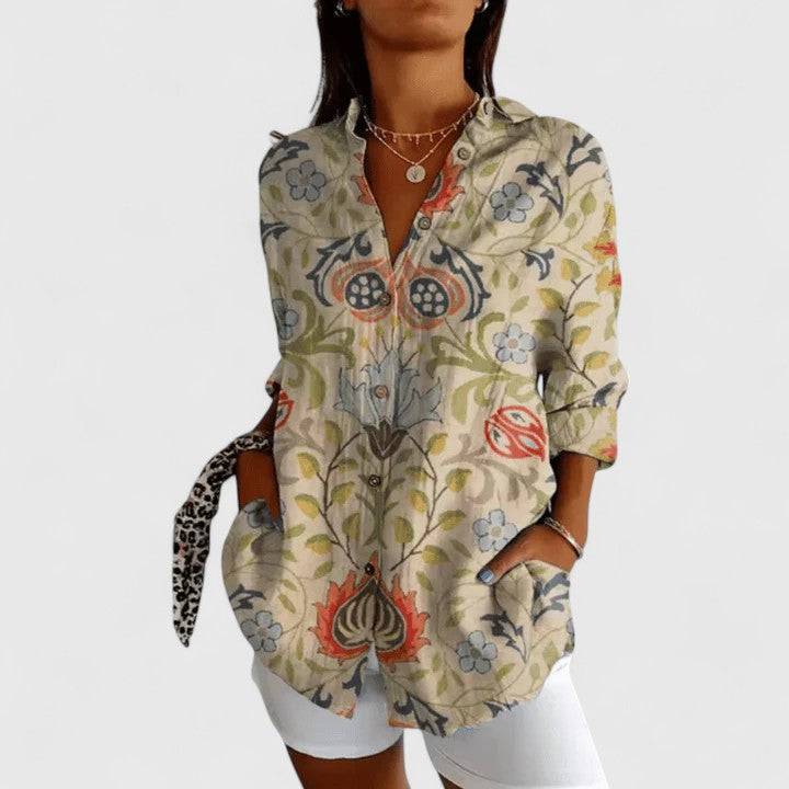 Katarine™  |  Elegant Floral Blouse