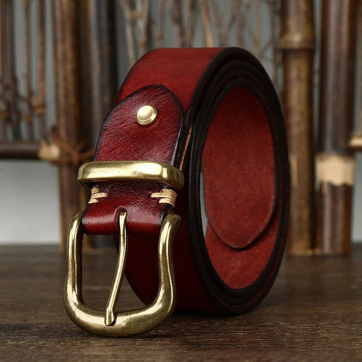 Ares Classic Handmade Leather Belt Durable Premium Style for Casual and Formal Wear, view 8 - Elena Harper