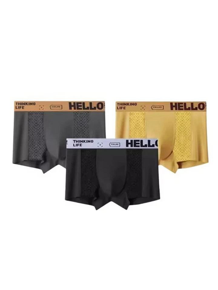 Harrington Oxford Men everyday boxer briefs mesh synthetic blend - Elena Harper