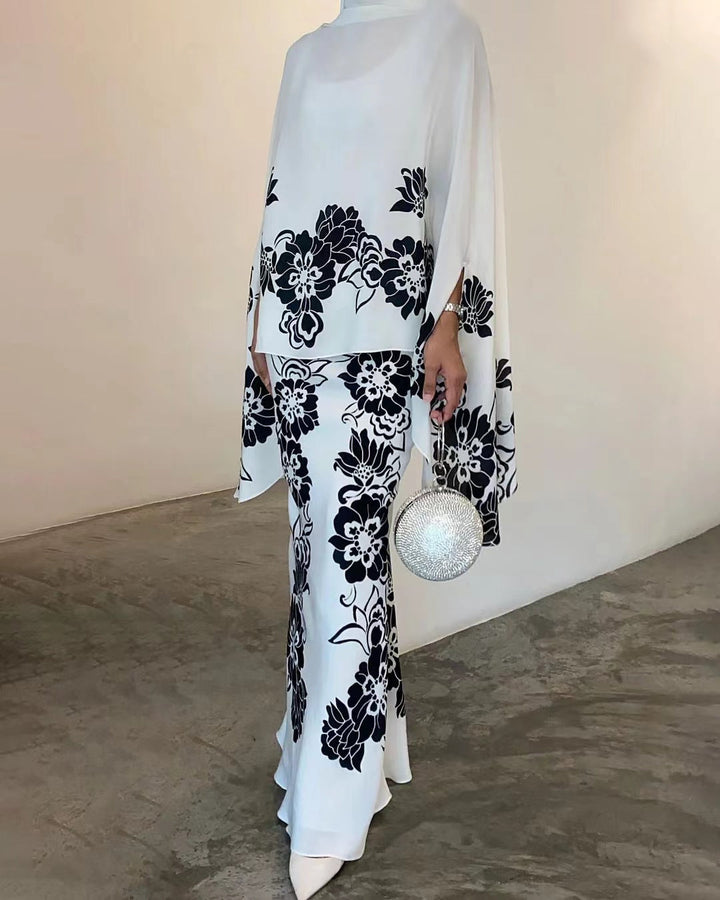 Althea Stylish Printed Loose Suit - Elena Harper