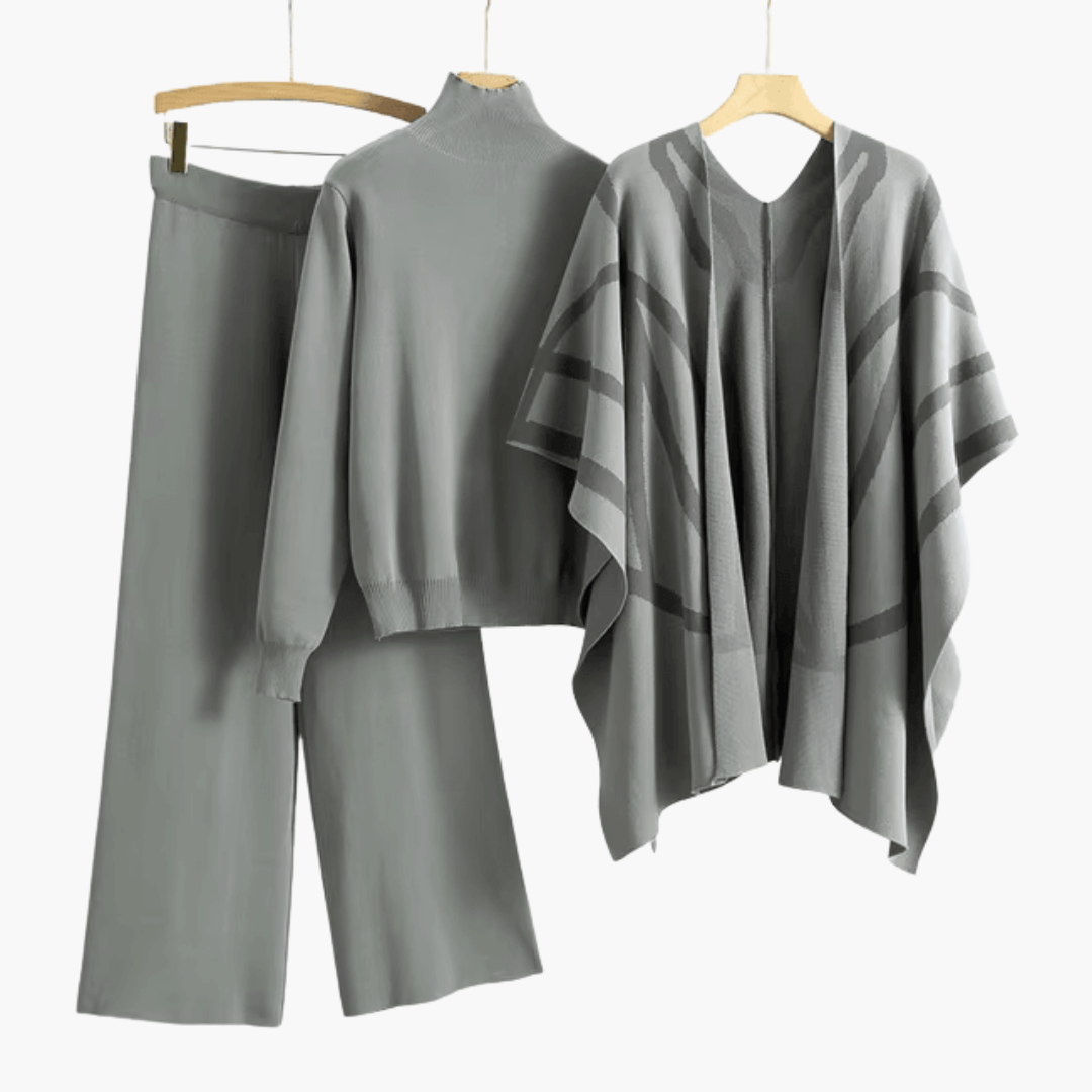 Lunara | Lightweight and Versatile Three-Piece Knit Set