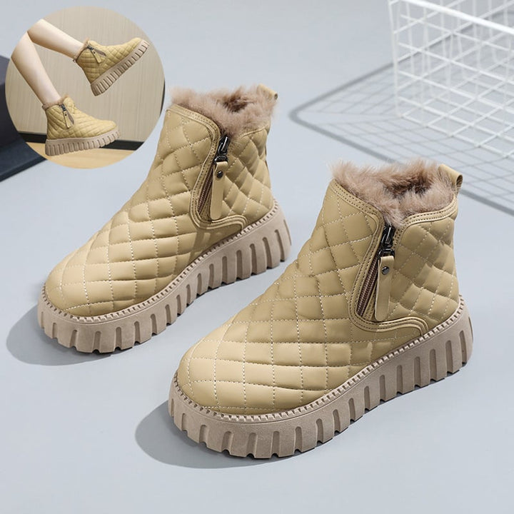Padded ankle boots for women with protective effect - Linsara