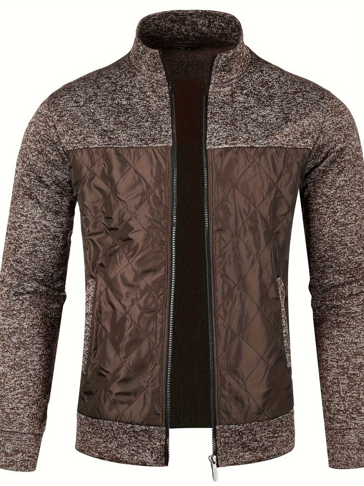 LAURENT MONACO | HIGH COLLAR ZIPPER JACKET FOR MEN