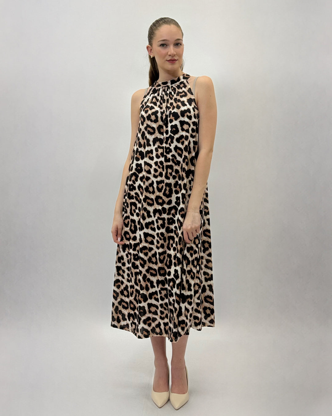 Halter™  |  Neck Printed Dress