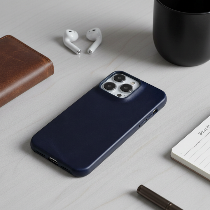 Genuine Oil Wax Leather Case for Apple iPhone