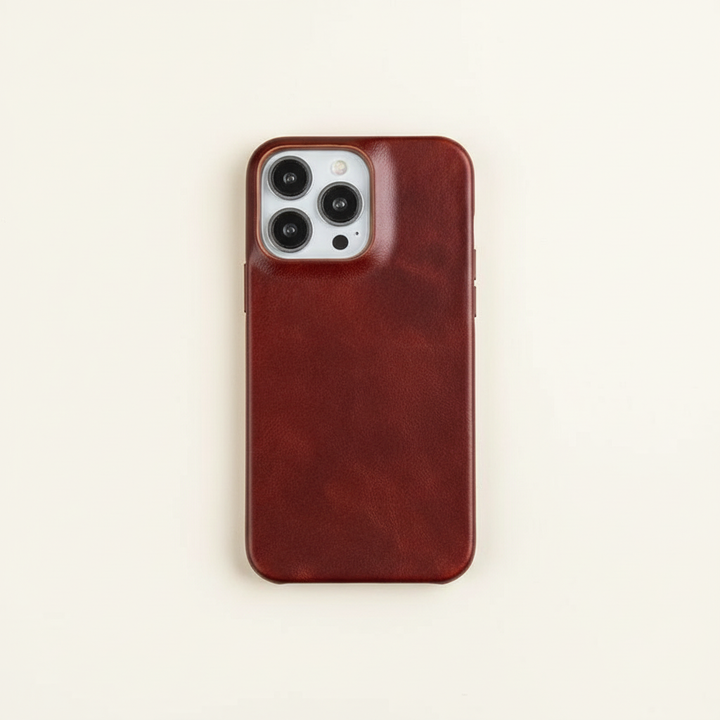 Genuine Oil Wax Leather Case for Apple iPhone