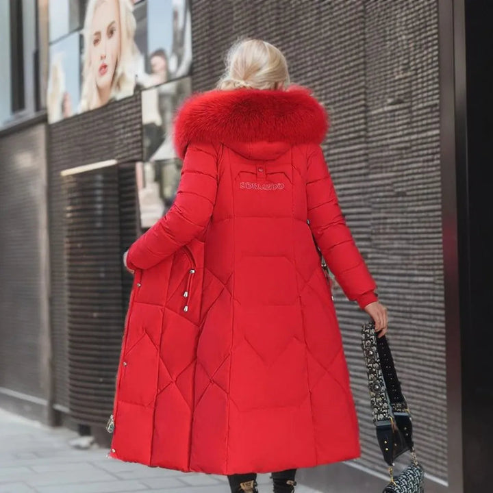 Long Quilted Coat with Hood - Isolde