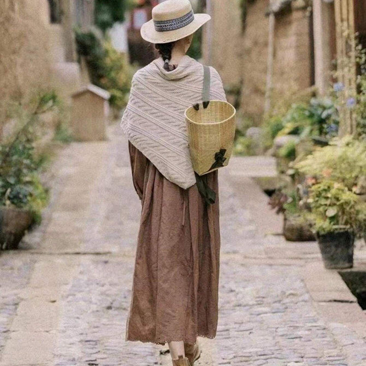 Solid Color Warm Shawl
