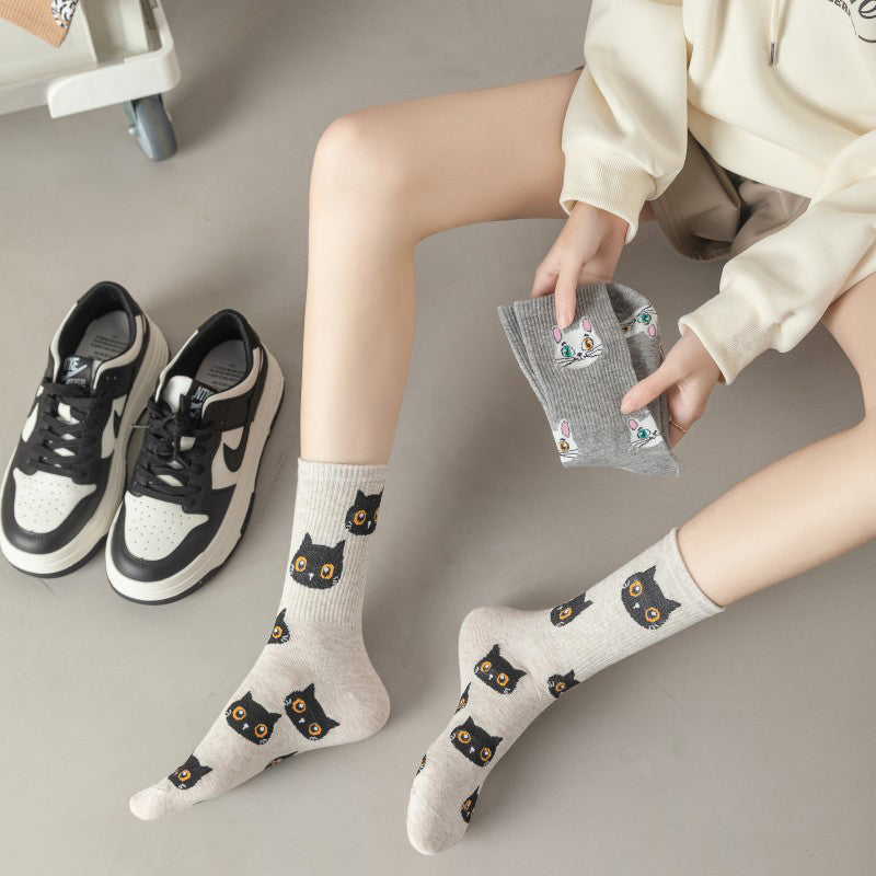 Cartoon Cat Socks