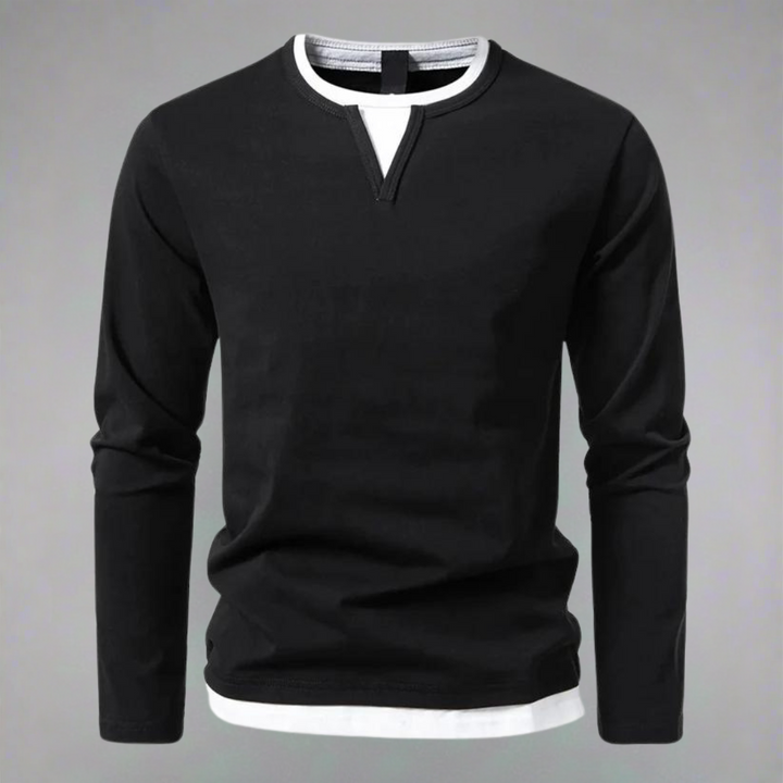 Laurent Monaco Premium V-Neck Sweater, view 3 - Elena Harper
