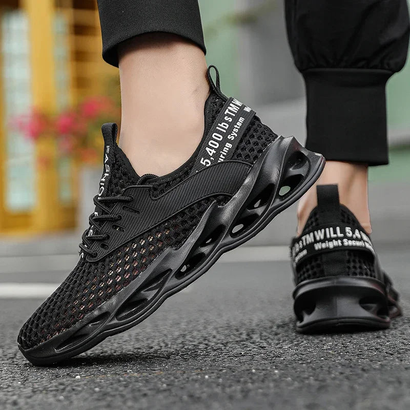 Liberato Breathable Mesh Sneakers, view 5 - Elena Harper