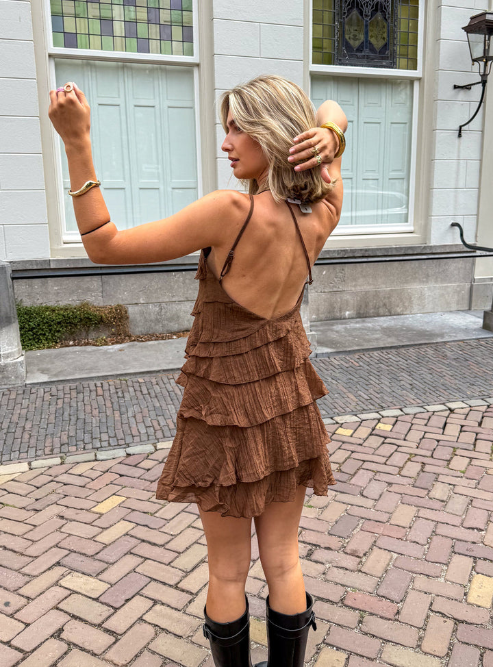 Women's Tailored Dress – Asymmetrical Design, Suitable for Spring and Summer