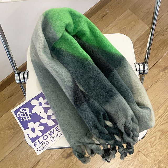 Warm Contrast Color Scarf