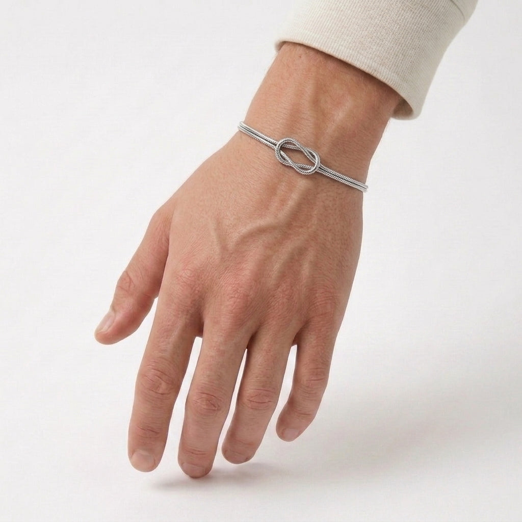 Infinity Bracelet with Double Cord