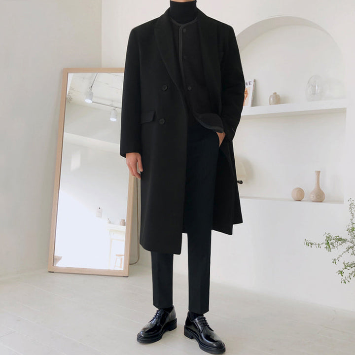 Long Wool Coat for Men - Lorenzo