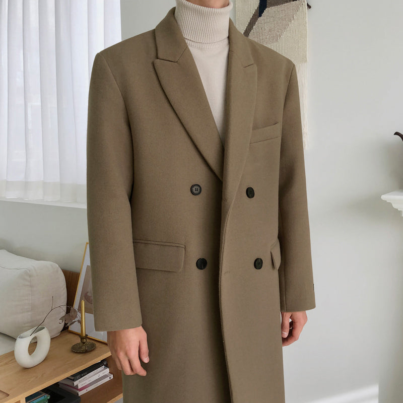 Long Wool Coat for Men - Lorenzo