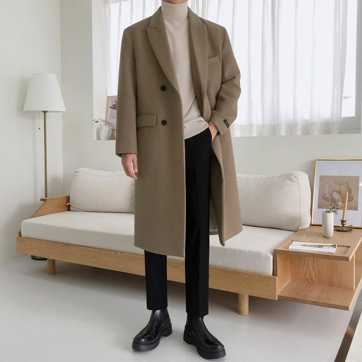 Long Wool Coat for Men - Lorenzo