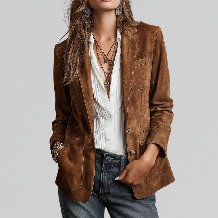 Zoey | Soft Suede-Touch Blazer