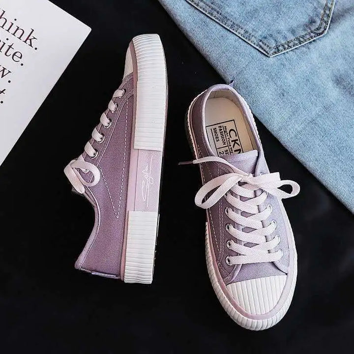 Auren Low Canvas Sneakers Unisex, view 6 - Elena Harper