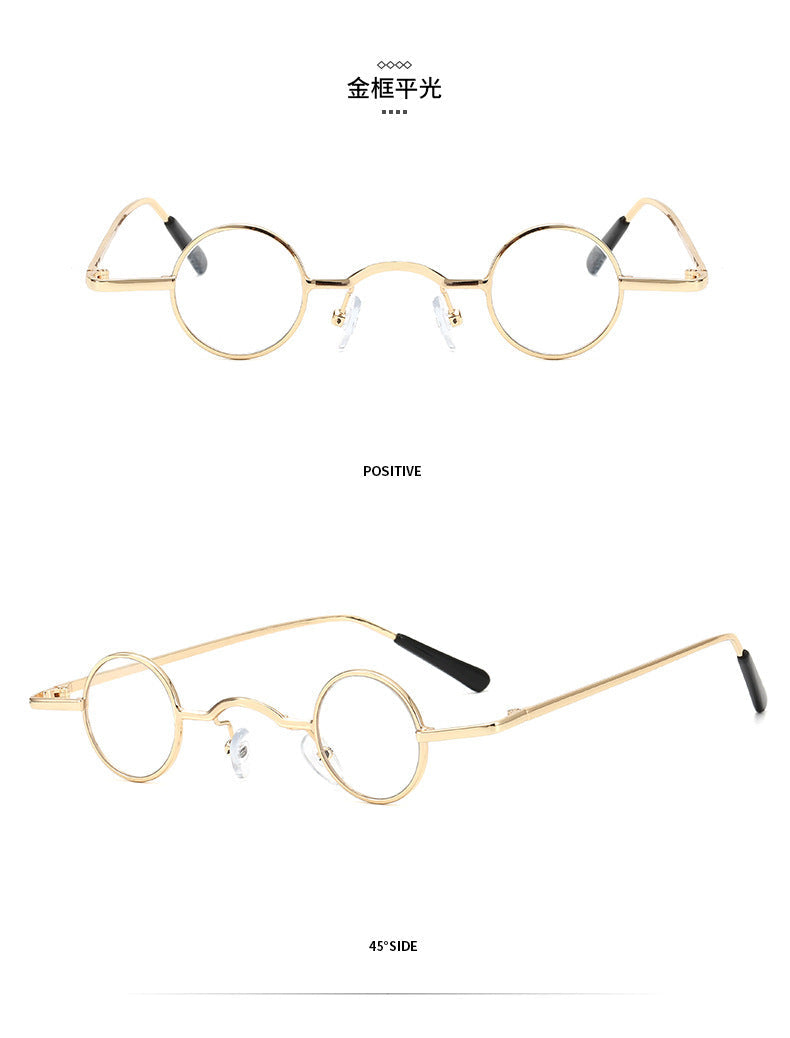 Men's Retro Round Frame Sunglasses Timeless Style, view 10 - Elena Harper