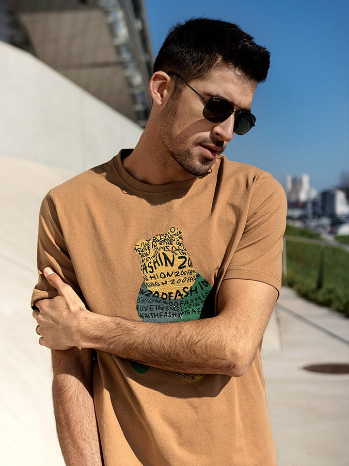 Men's Cotton Graphic Print T-Shirt Tomás, view 2 - Elena Harper
