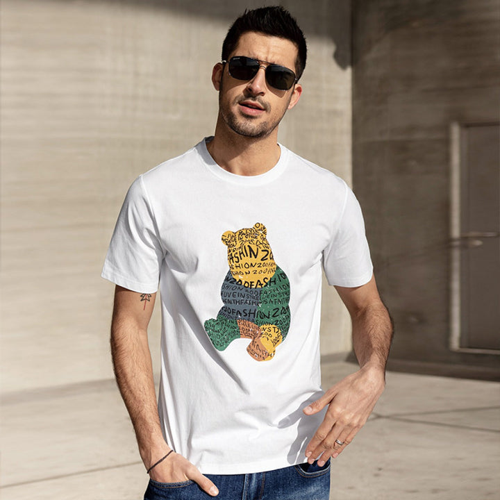 Men's Cotton Graphic Print T-Shirt Tomás, view 4 - Elena Harper