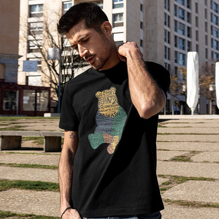 Men's Cotton Graphic Print T-Shirt Tomás, view 3 - Elena Harper