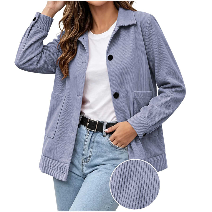 Women's Casual Blazer with Lapels - Simple and Polished