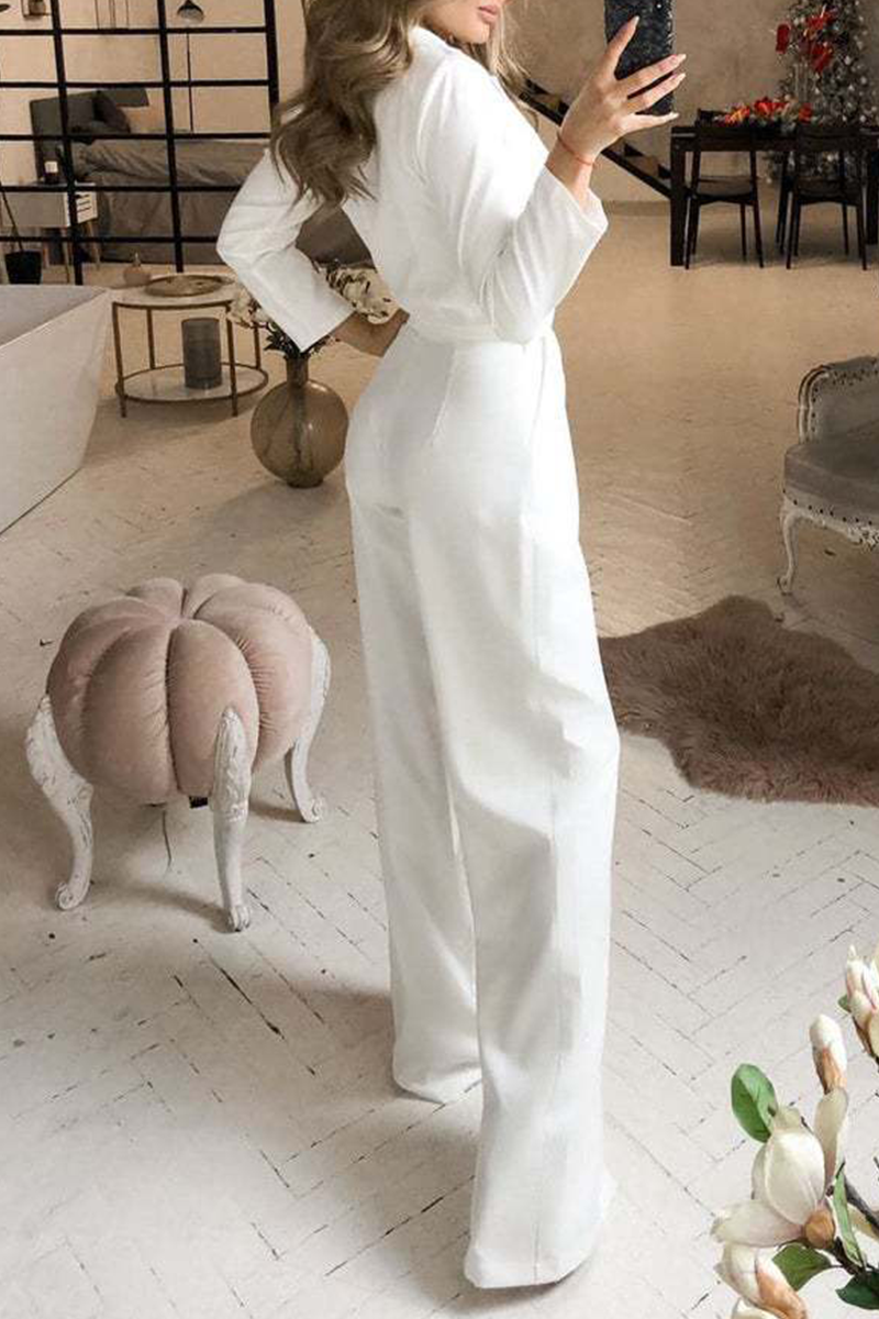 Hortense - Elegant Jumpsuit with Classic Collar and Structured Cut
