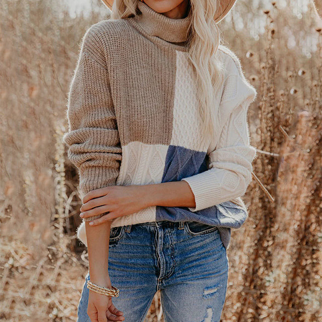 Casual Jumper in Contrasting Colour