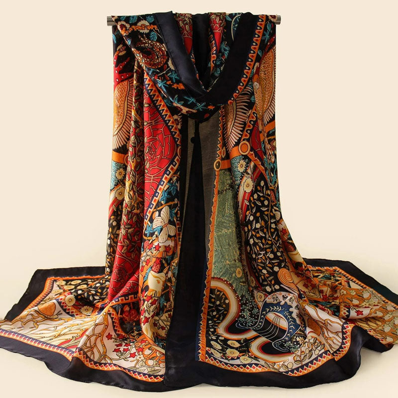 Vintage Ethnic Print Shawl