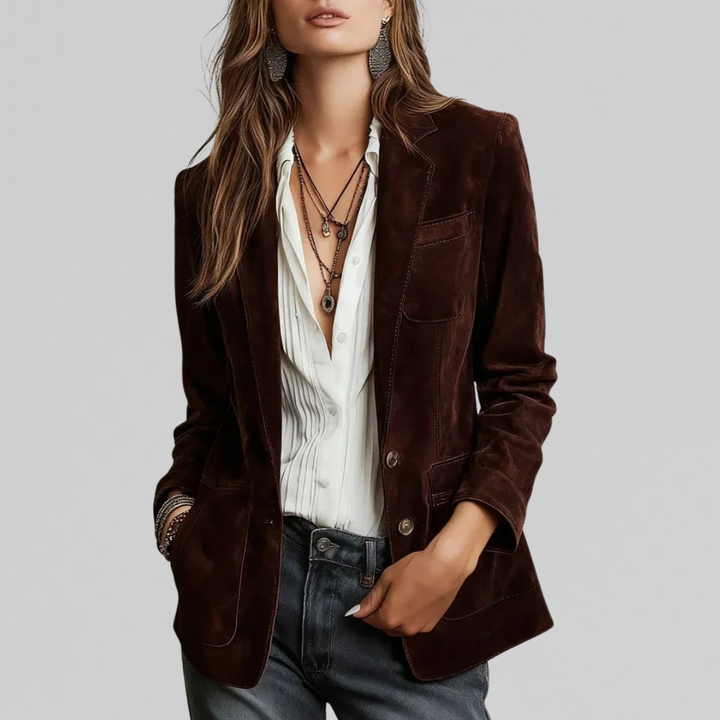 Cora | Soft Suede-Touch Blazer