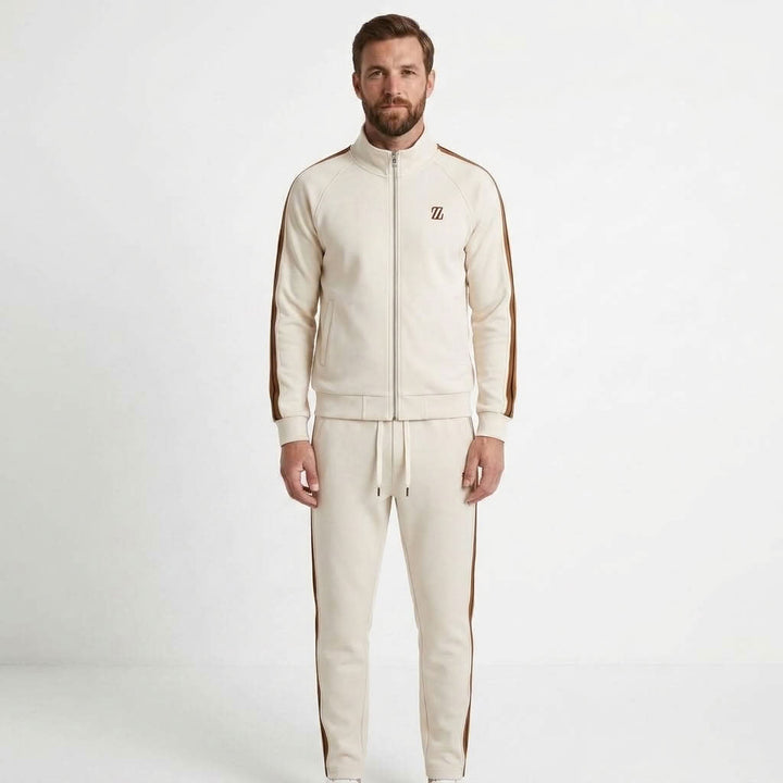 Striped Two-Piece Jogger Tracksuit For Men