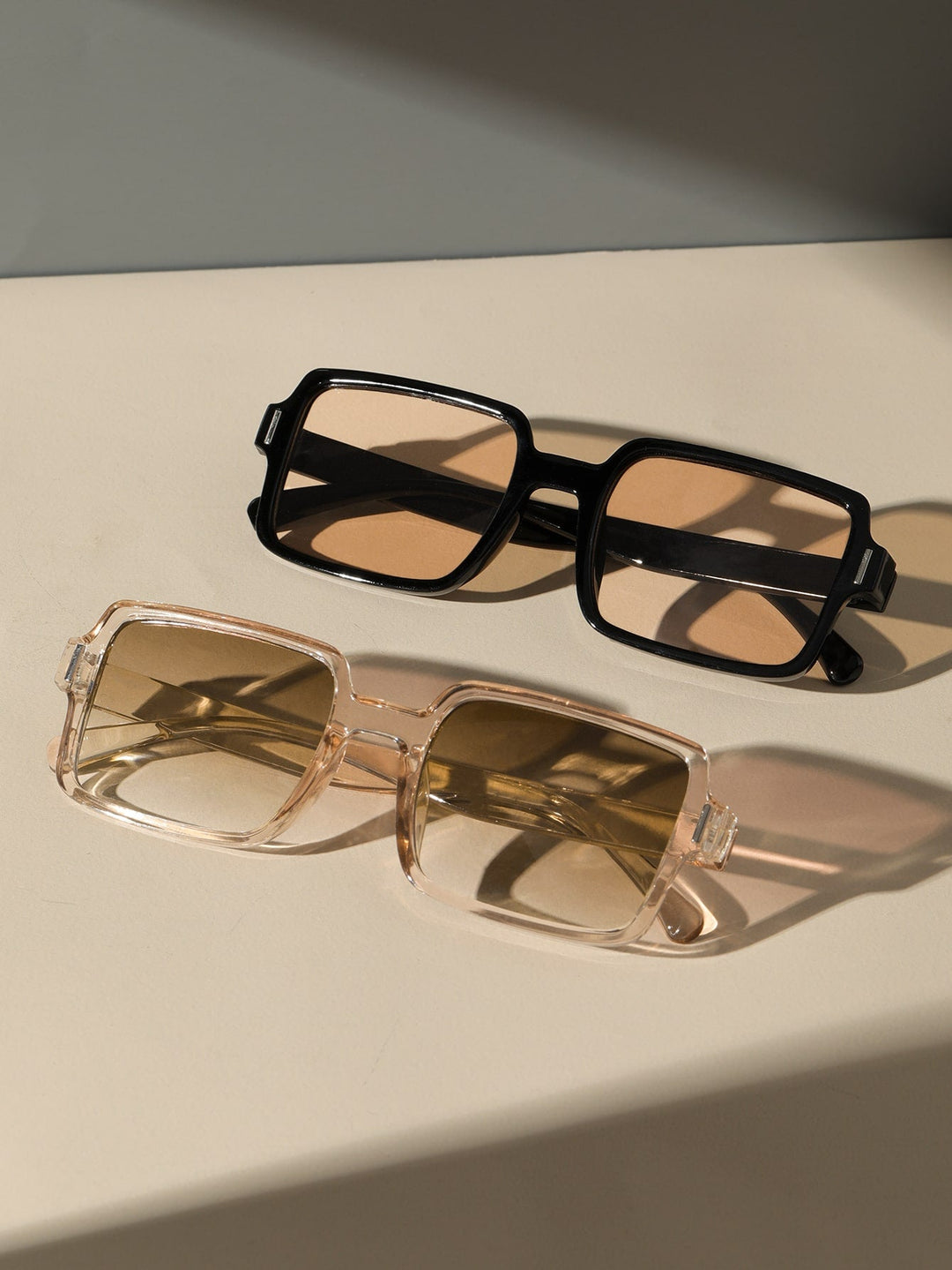 2 Pairs of Fashion Glasses with Square Frame, Tortoiseshell, view 4 - Elena Harper