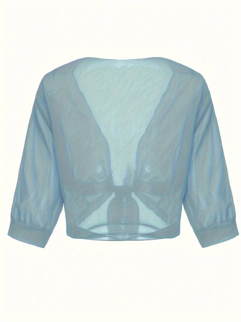 Katie – Airy Blouse with Open Front