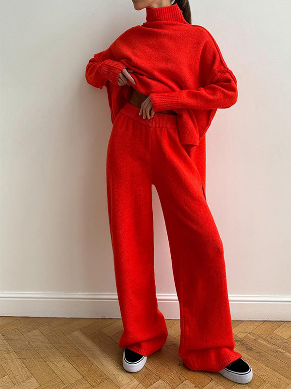 Sharon Trendy Loose Sweater and Pants Two-Piece Set, view 3 - Elena Harper