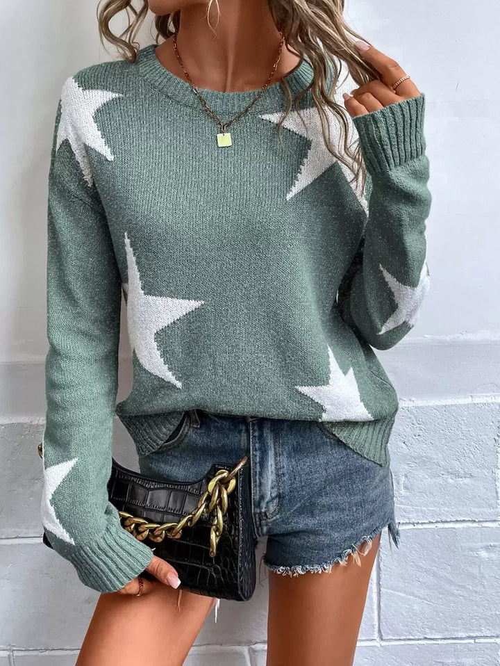 Haira Oversized Pullover in European Style, view 5 - Elena Harper