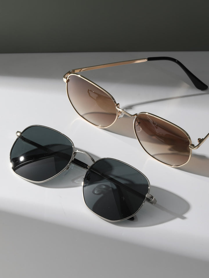 2 Pairs of Fashion Glasses with Metal Frame