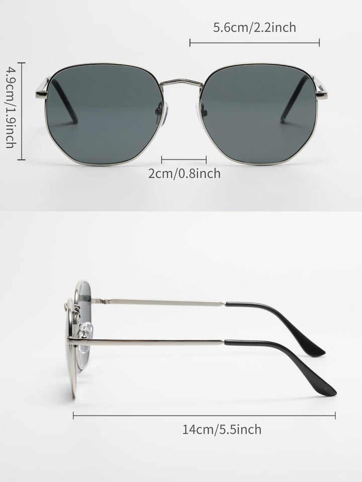 2 Pairs of Fashion Glasses with Metal Frame